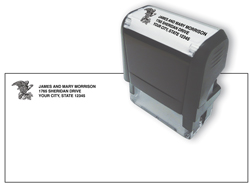 Self inking Name and Address stamp with Symbol or Monogram